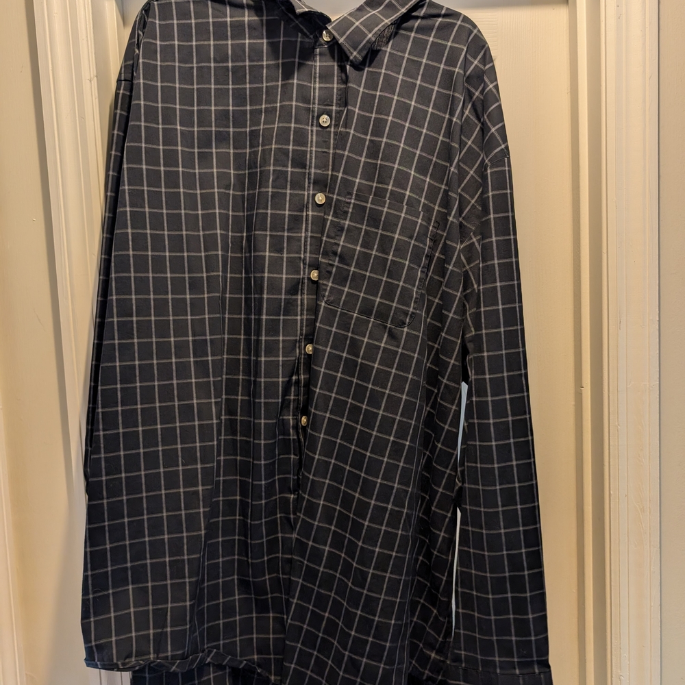Men's Black Checkered Shirt